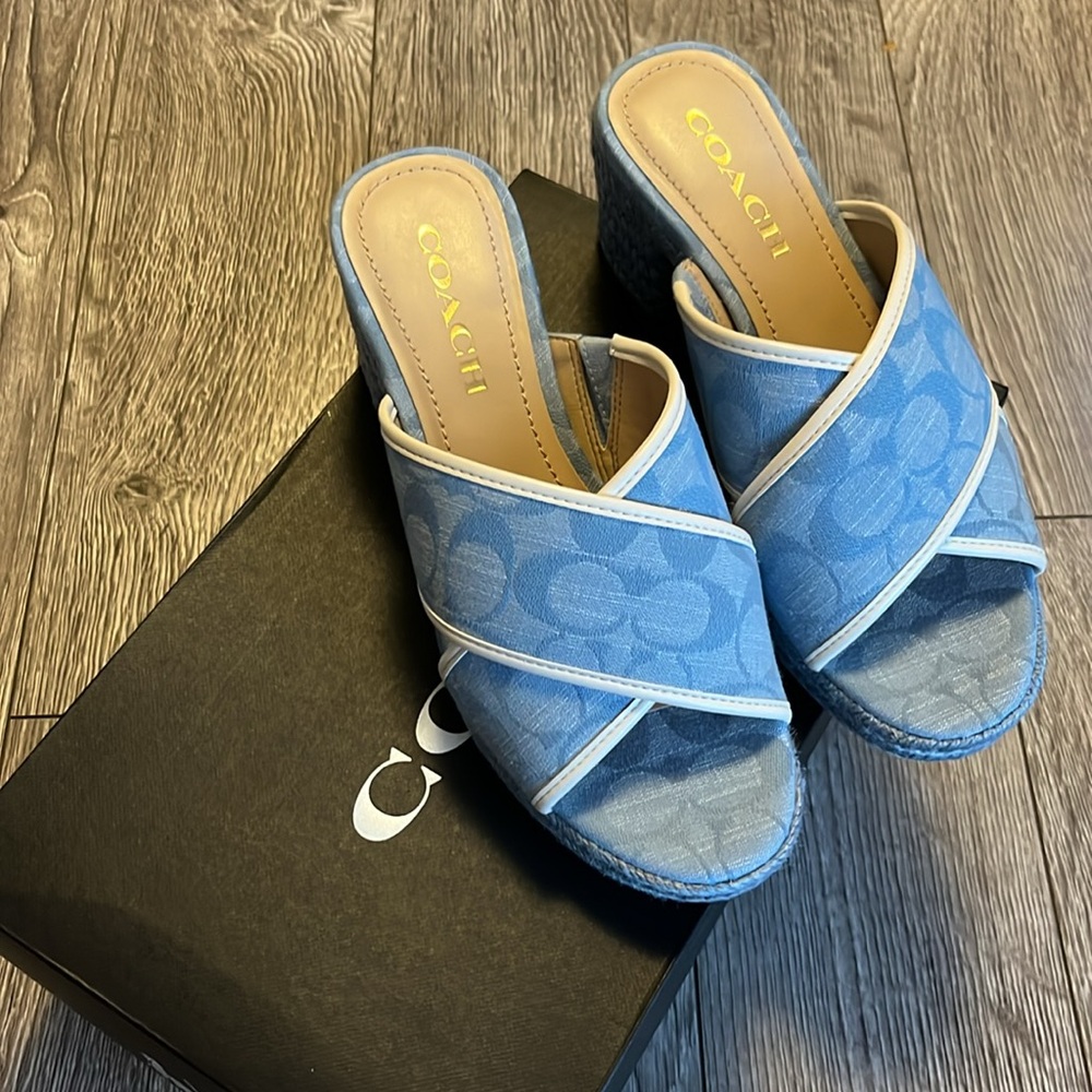 Coach heeled espadrille